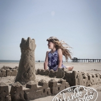 sand castle portrait on tybee