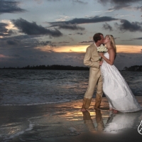 wedding sunset portraits tybee island