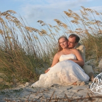 sea oats wedding portraits