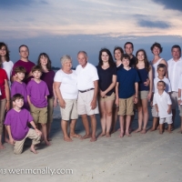 extended family beach portrait reunion tybee