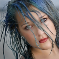 beautiful beach portrait