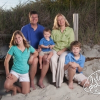 family beach portraits sunset