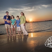 family sunset portrait tybee island near savannah GA