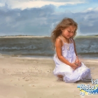 painted beach portrait tybee